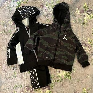 Jordan Jacket and Cat & Jack Sweatsuit 12M